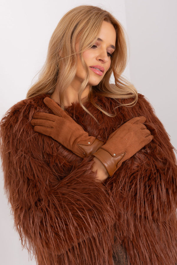 Gants femme AT — brun