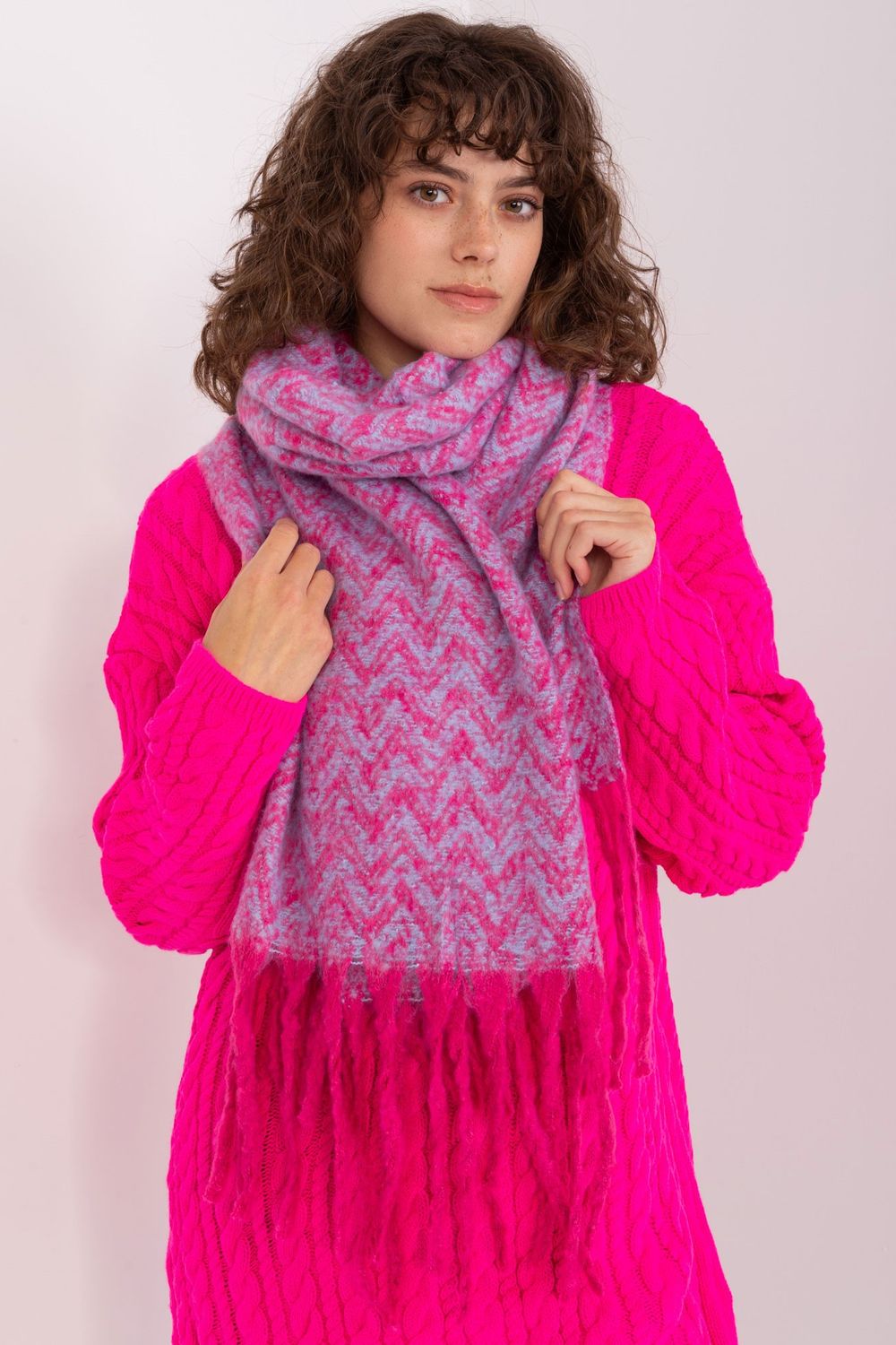 Châle femme AT — rosé