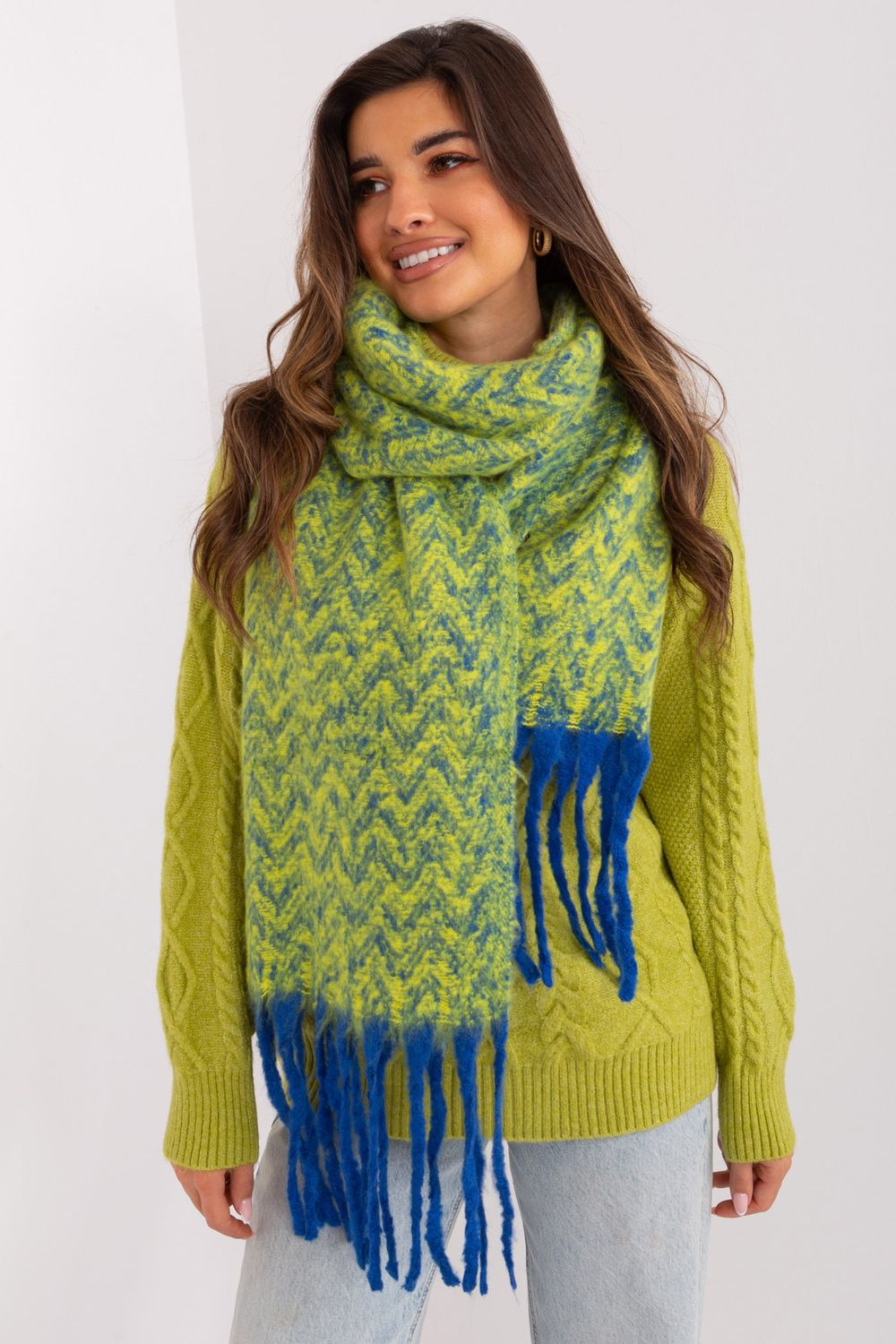 Châle femme AT — bleu