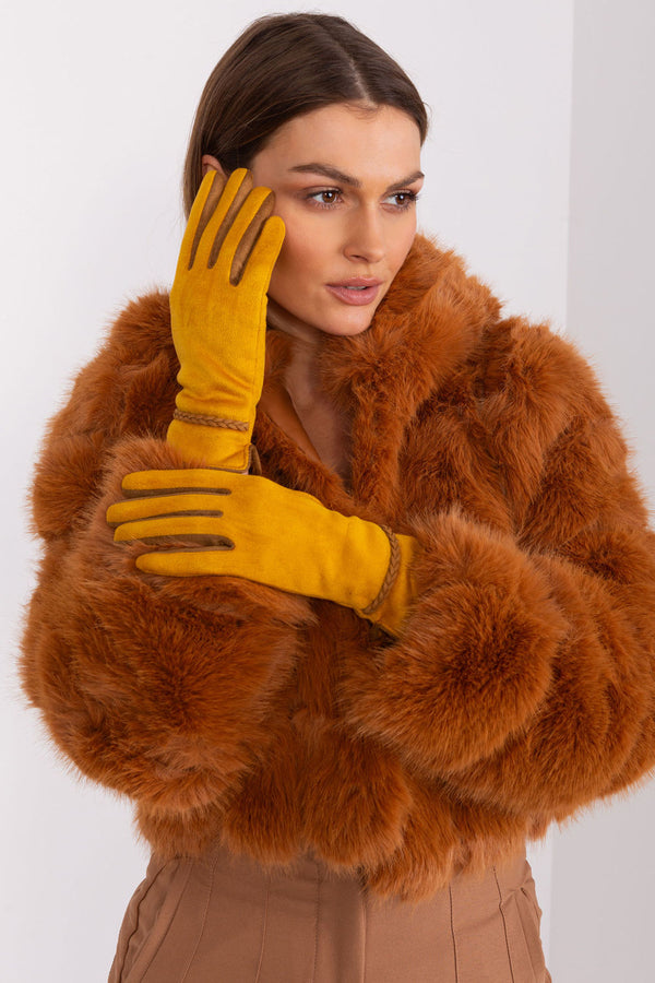 Gants femme AT — jaune