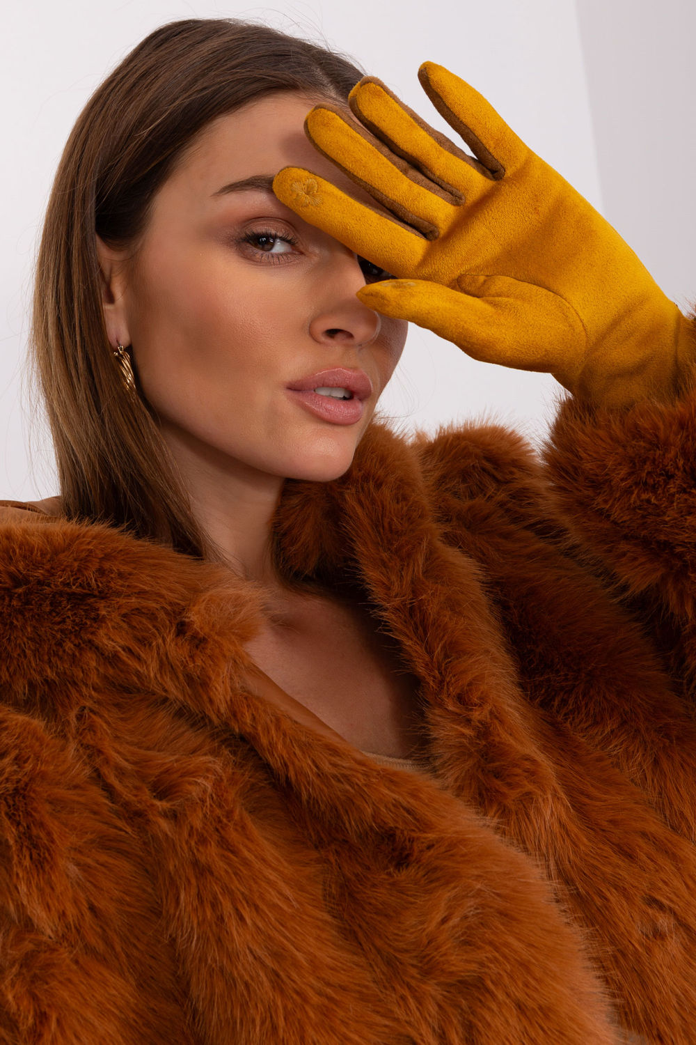Gants femme AT — jaune