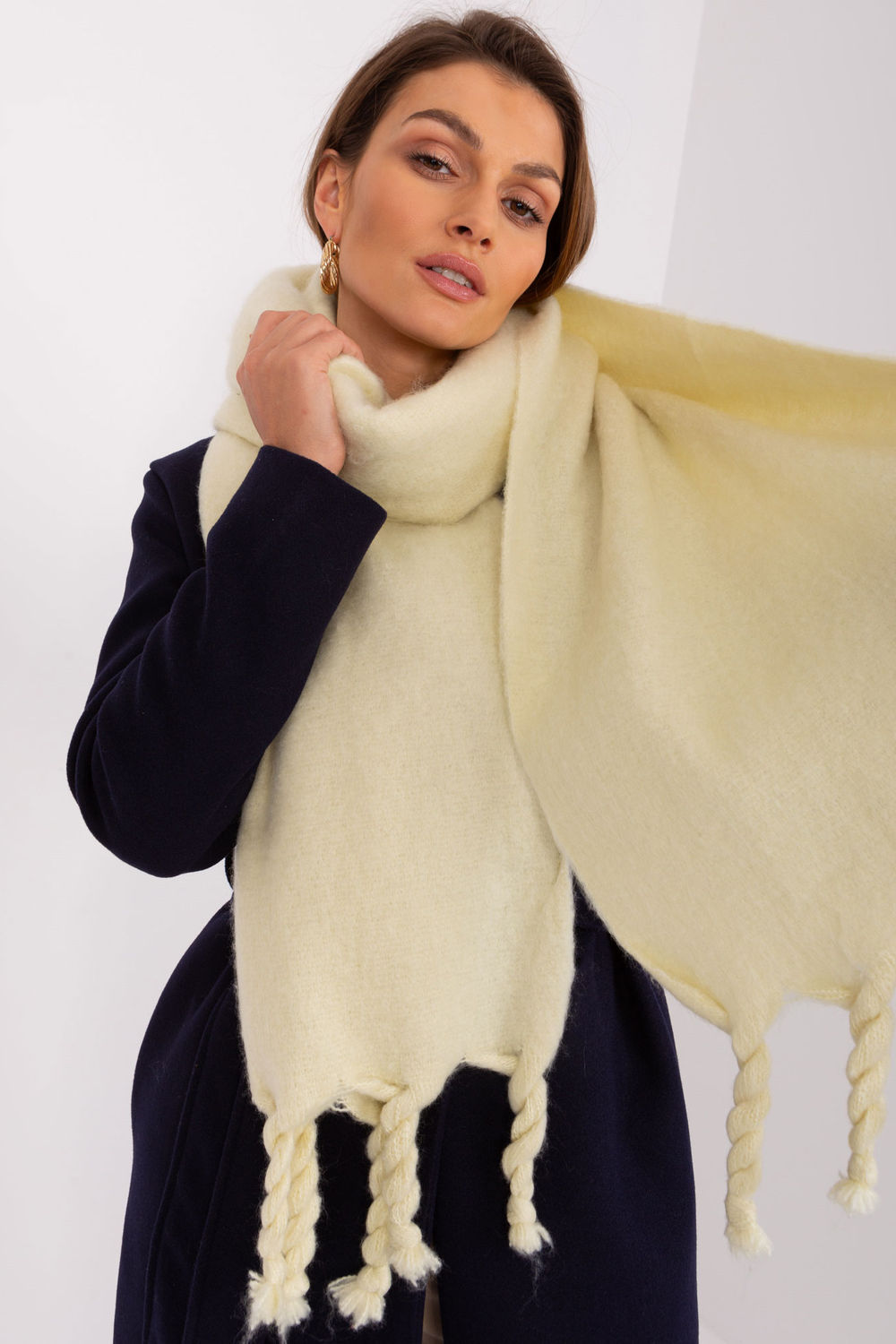 Châle femme AT — jaune