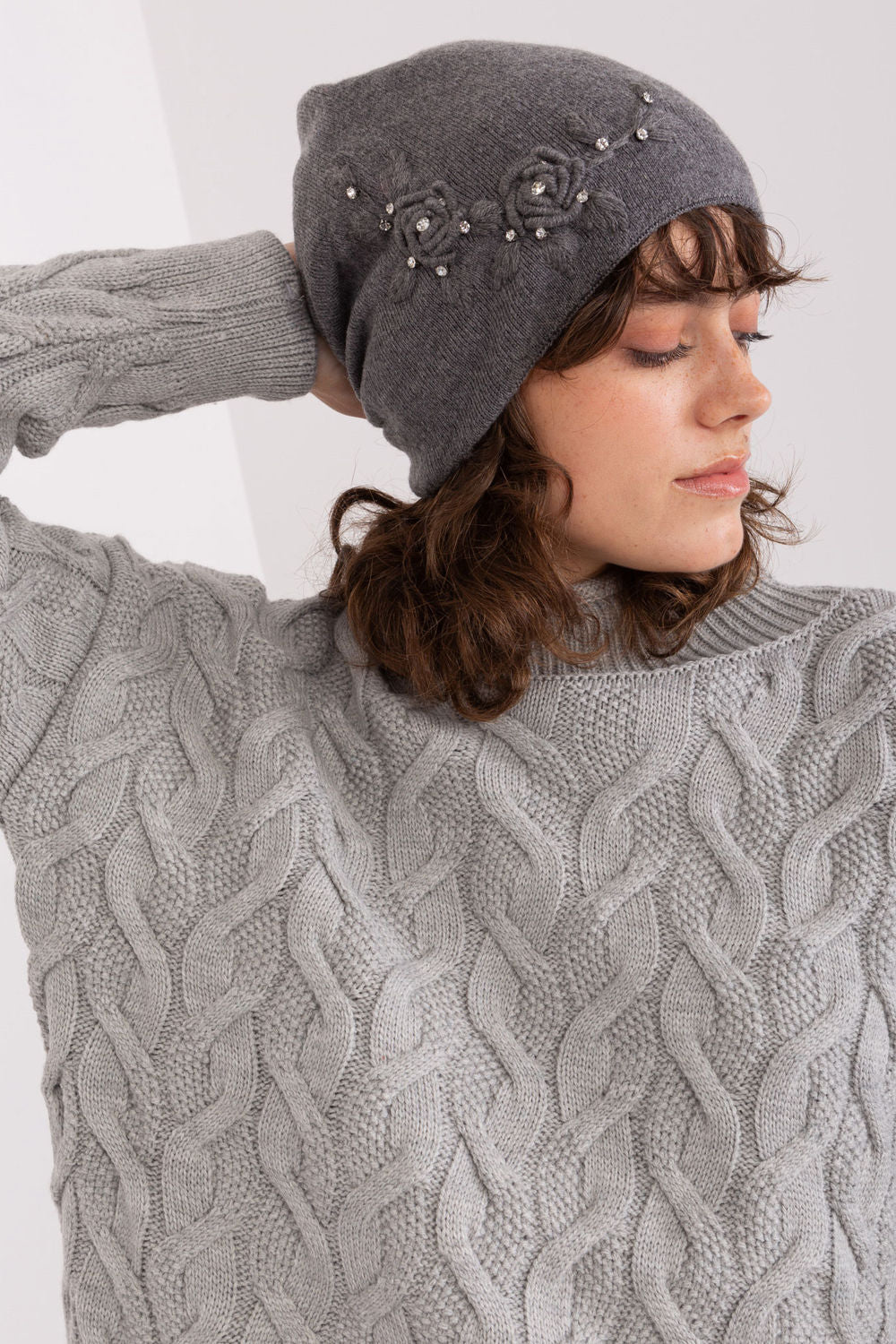 Bonnet femme AT — gris