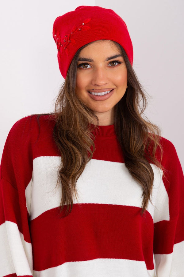 Bonnet femme AT — rouge