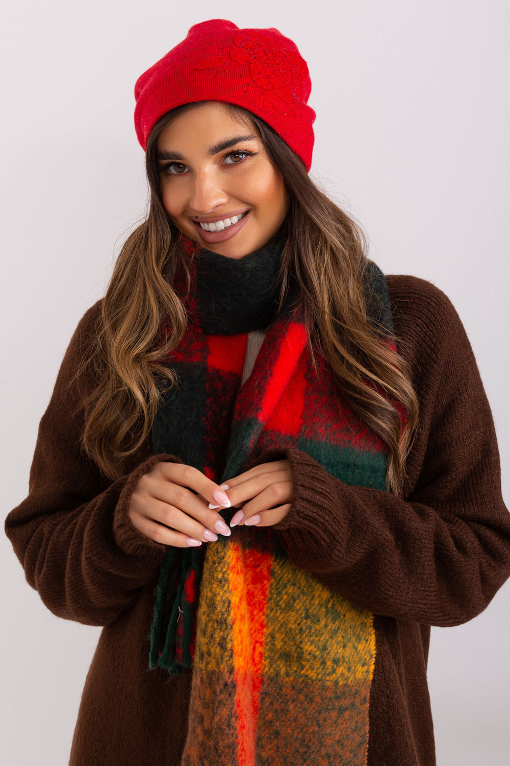 Bonnet femme AT — rouge