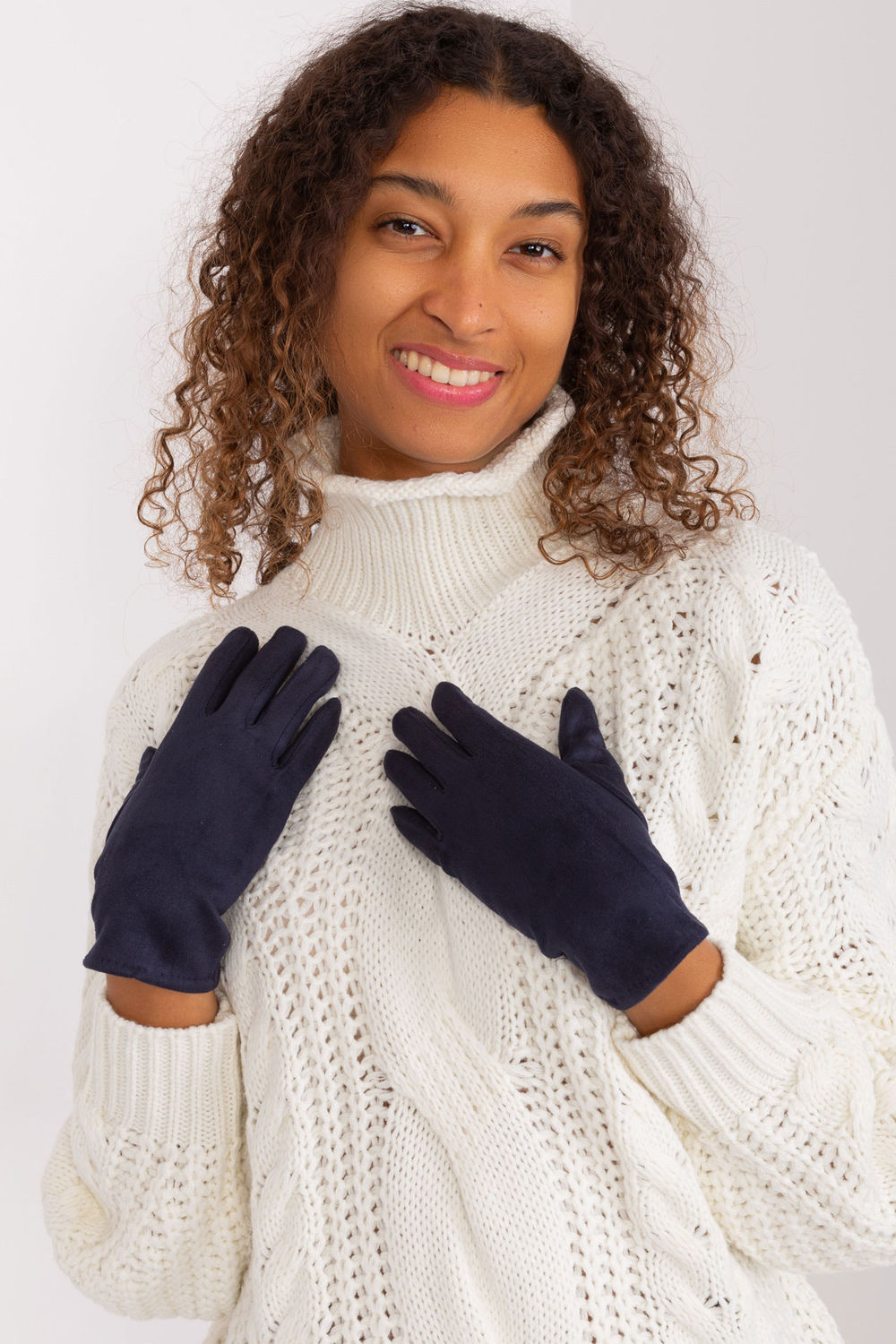 Gants femme AT — bleu marine