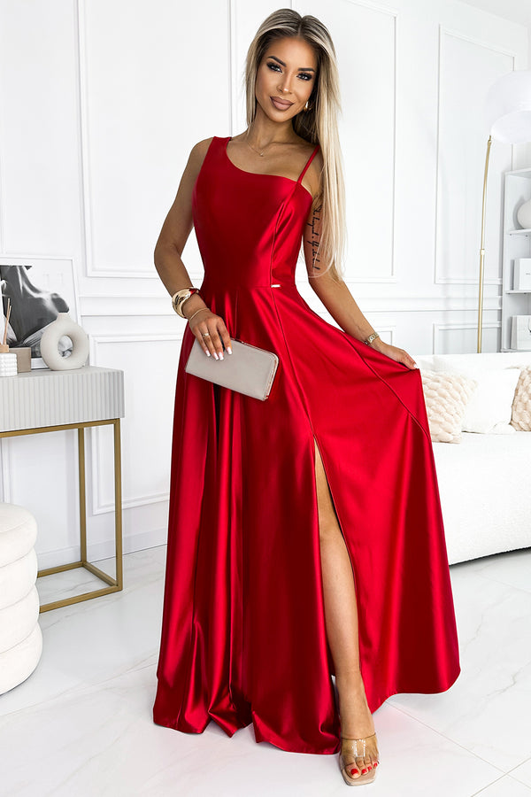 Robe femme Numoco Longue Longue — rouge