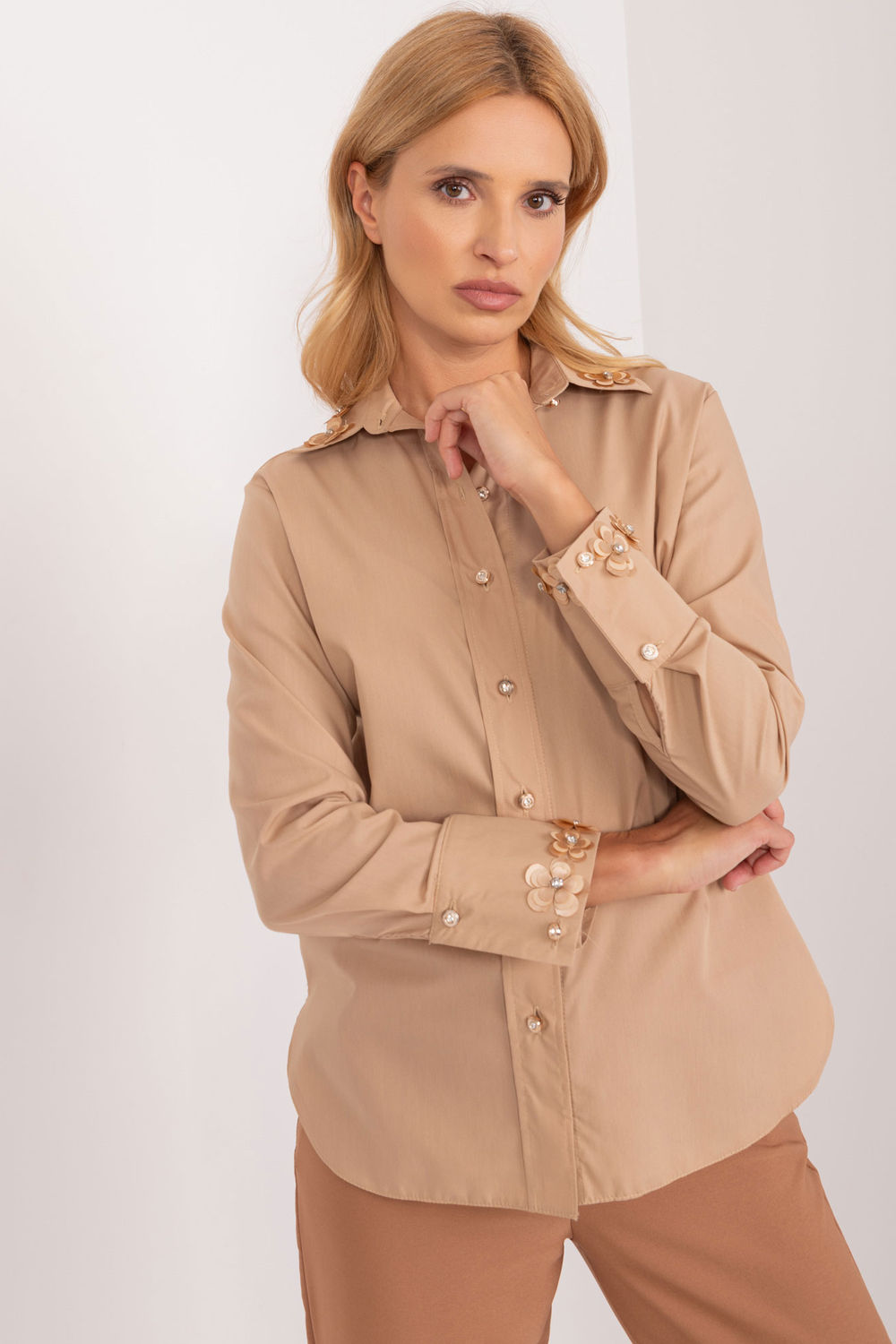 Blouse femme Lakerta — beige
