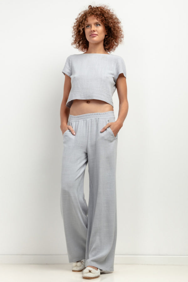 Chaussures à talons femme Tessita Pantalon Pantalon — gris