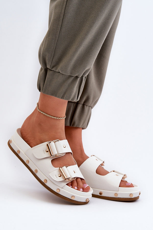 Sandales femme Step in style Clacquettes Clacquettes — blanc