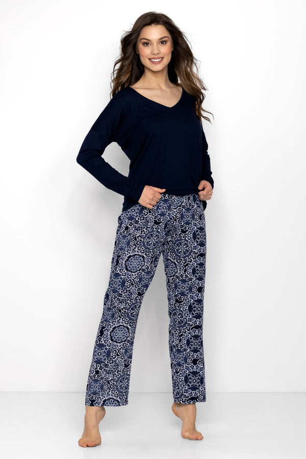 Pyjama femme Momenti Per Me — bleu marine