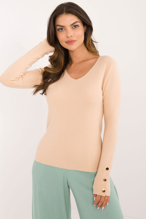 Pull femme AT Chandail Chandail — beige