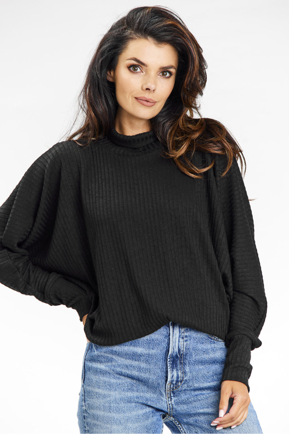 Pull femme awama Col Roulé Col — noir