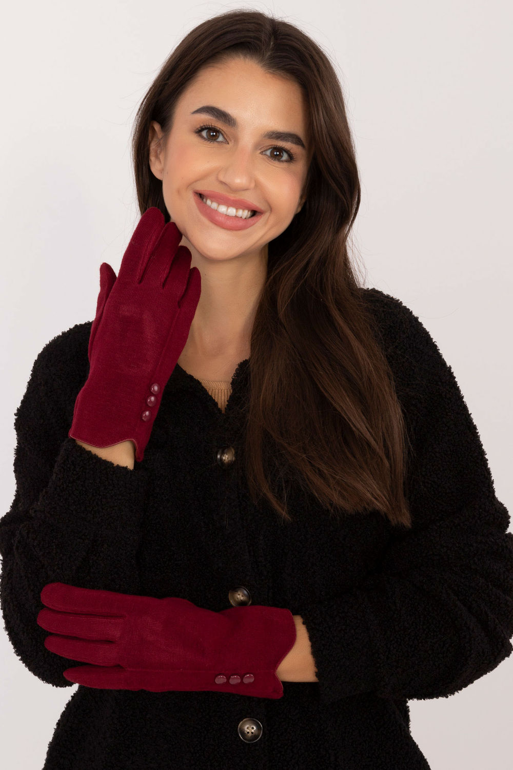 Gants femme AT — rouge