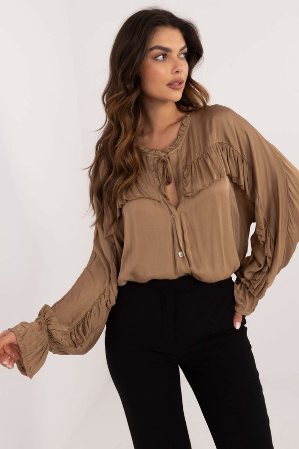 Blouse femme Och Bella — brun