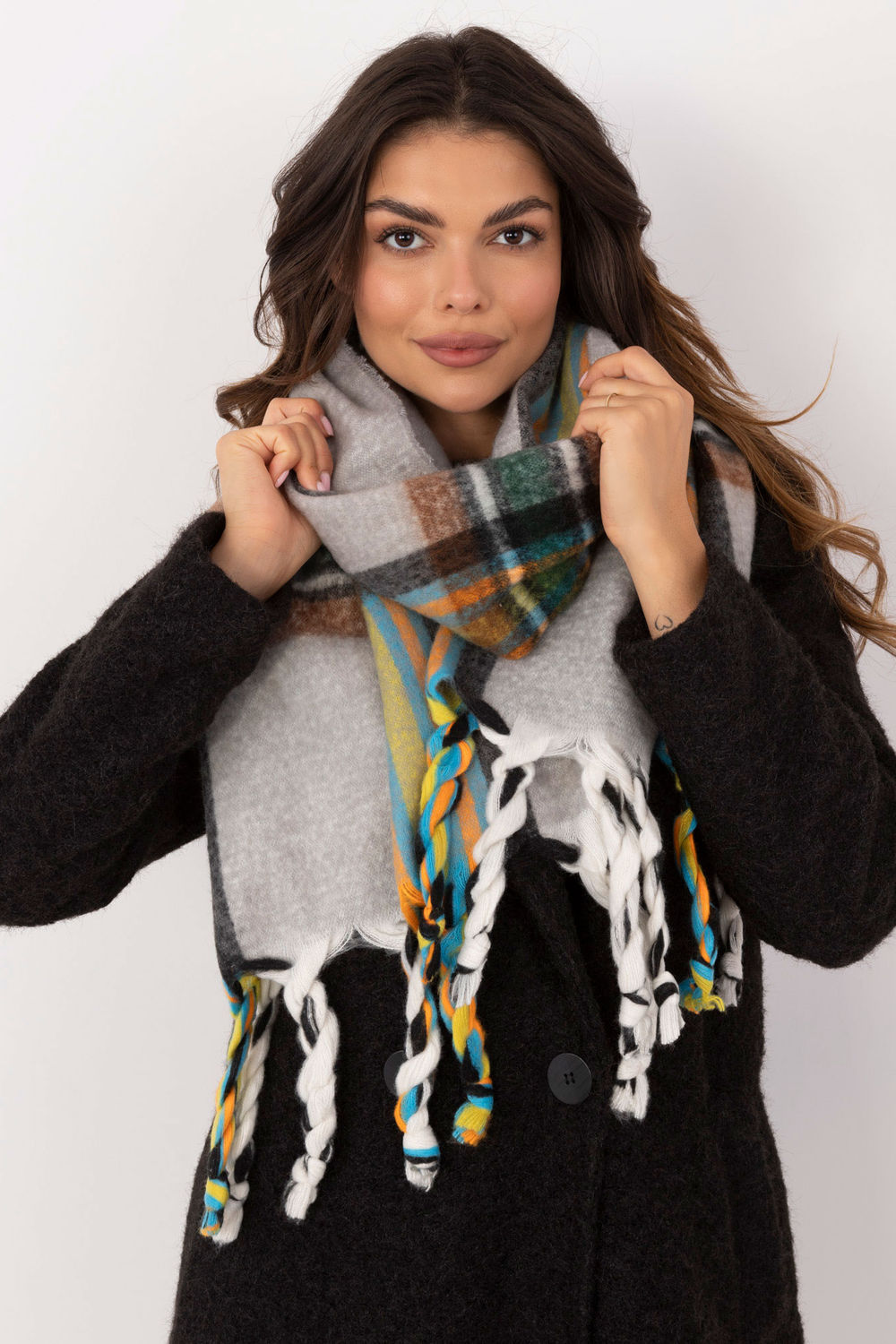 Châle femme AT — gris