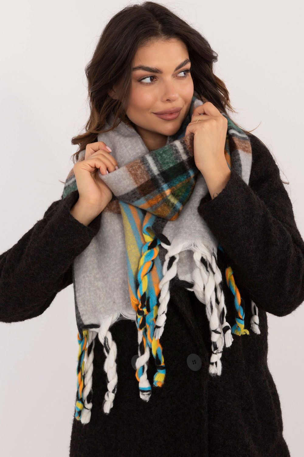 Châle femme AT — gris