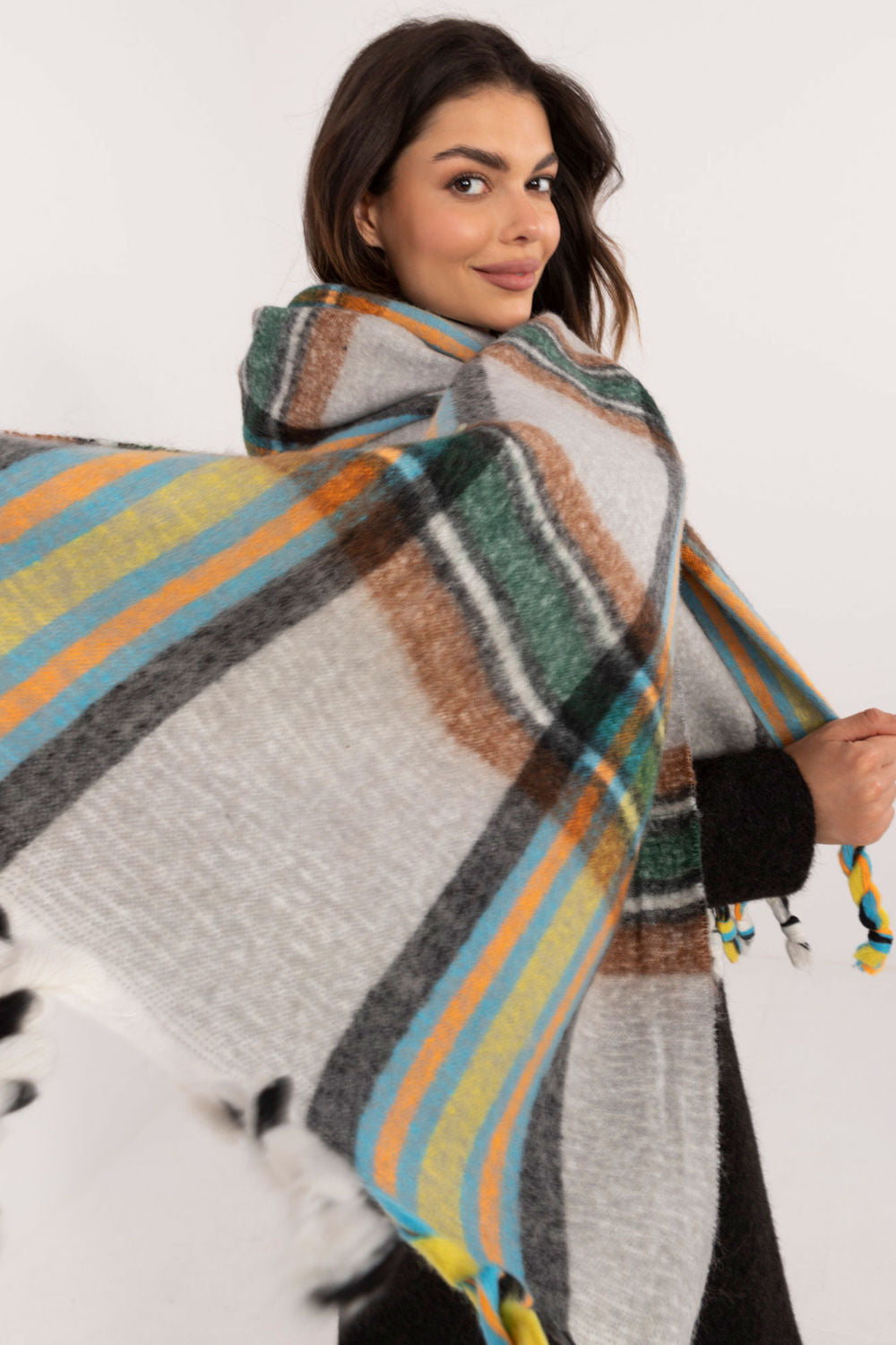 Châle femme AT — gris