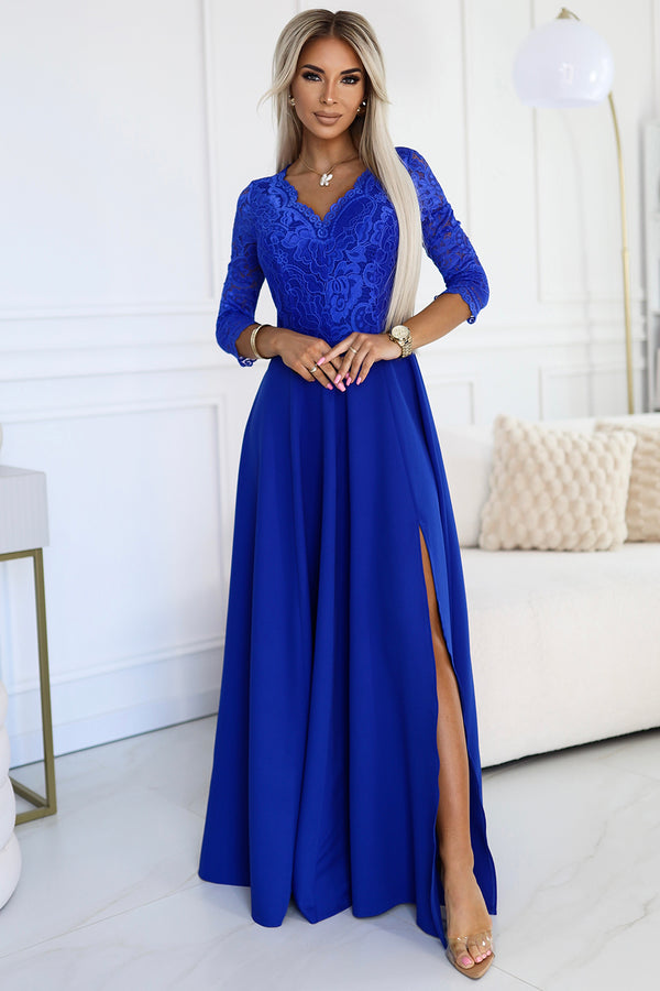 Robe femme Numoco Longue Longue — bleu