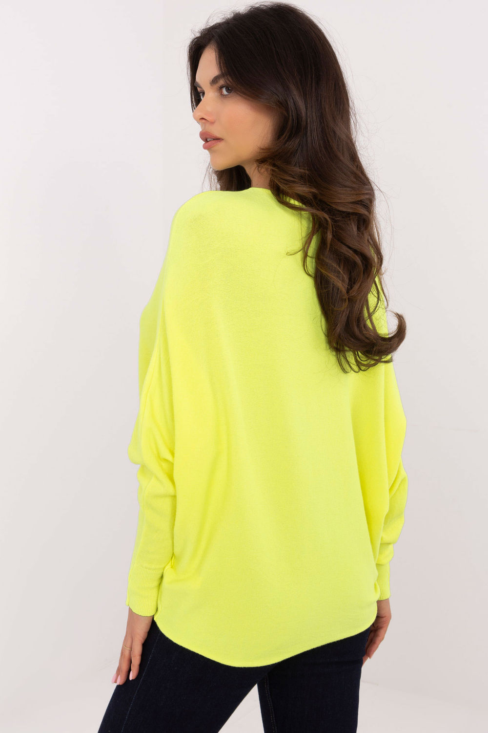 Pull femme Italy Moda Chandail Chandail — jaune