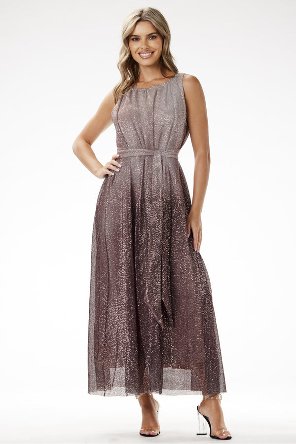 Robe femme awama Longue Longue — brun