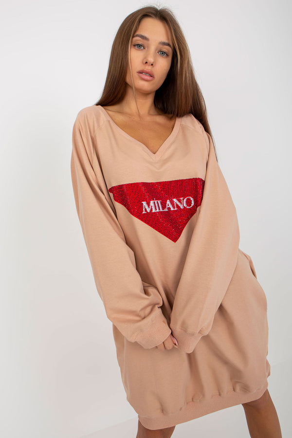 T-shirt femme Factory Price Sweatshirt Sweatshirt — beige