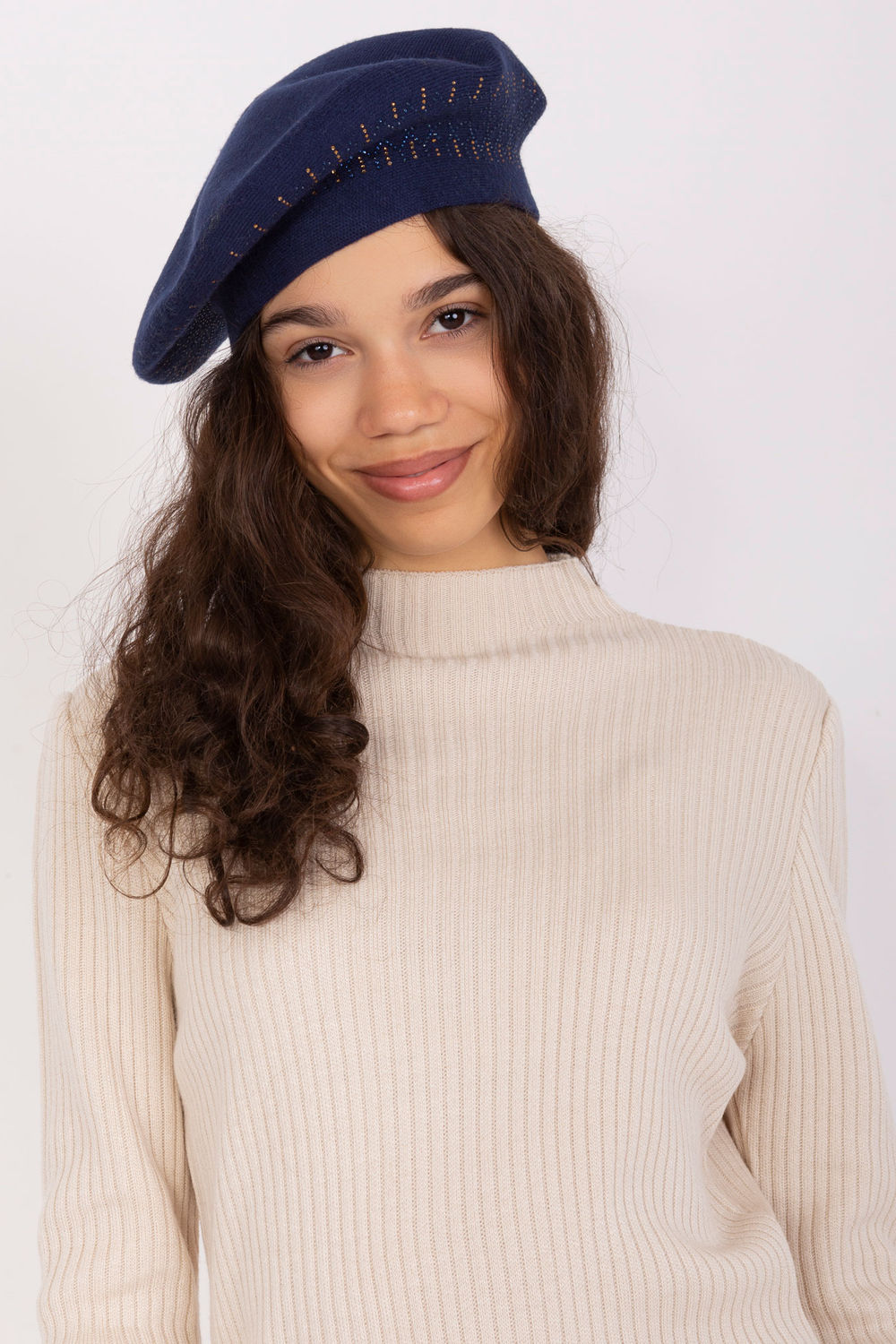 Béret femme AT — bleu marine