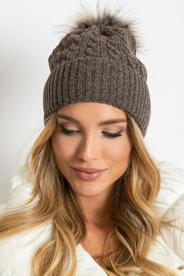 Bonnet femme AT — brun