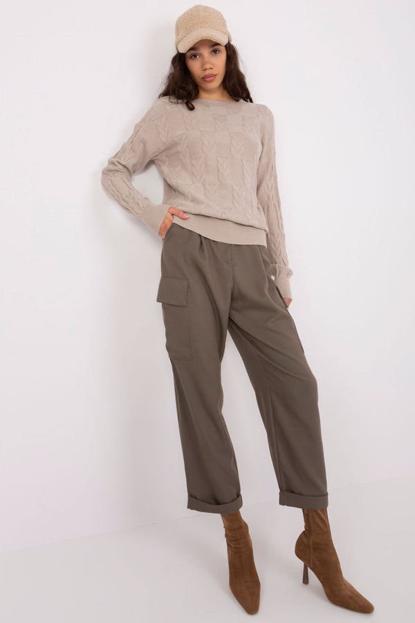 Pull femme AT Chandail Chandail — beige