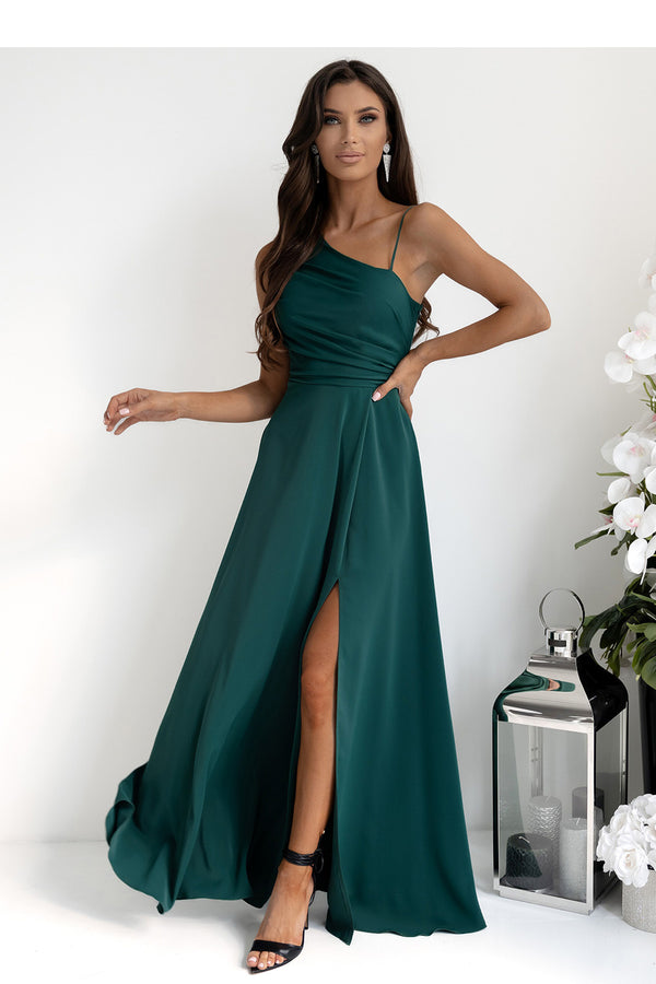 Robe femme With You Longue Longue — vert
