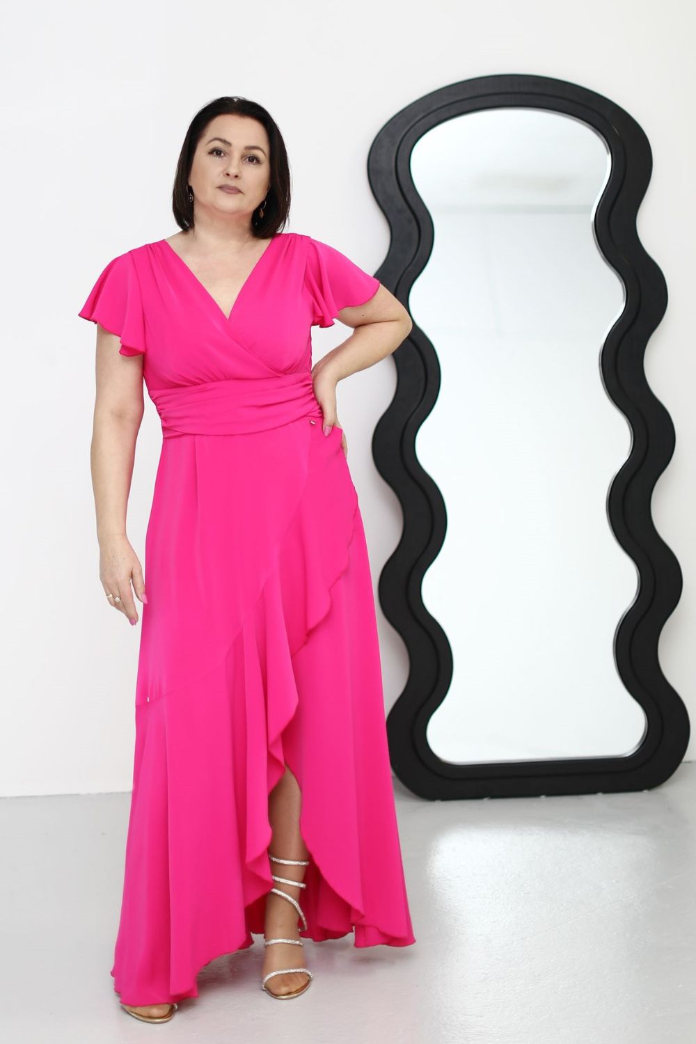 Robe femme Jersa Longue Longue — rosé