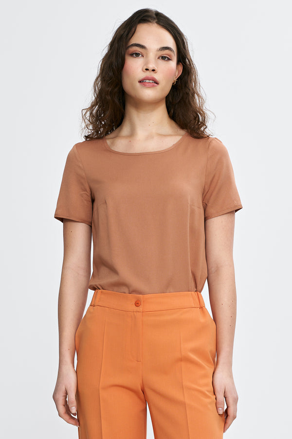 Blouse femme Nife Chemisier Chemisier — brun