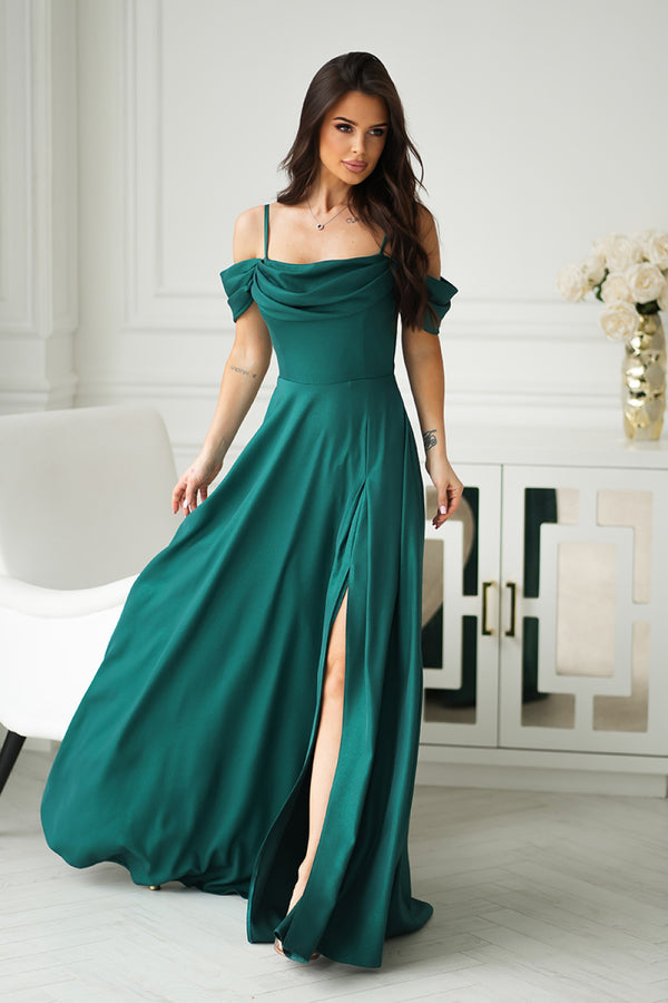 Robe femme Bicotone Longue Longue — vert