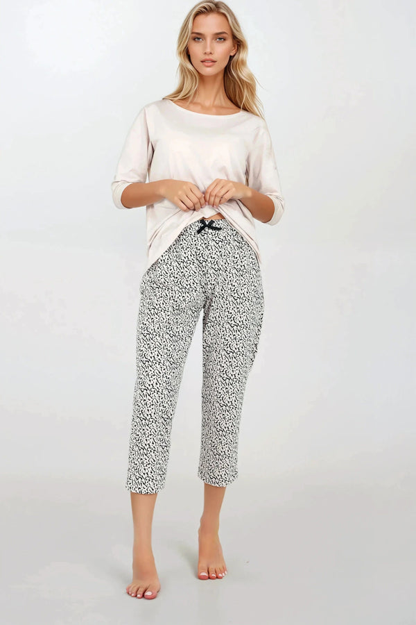 Pyjama femme Momenti Per Me — beige