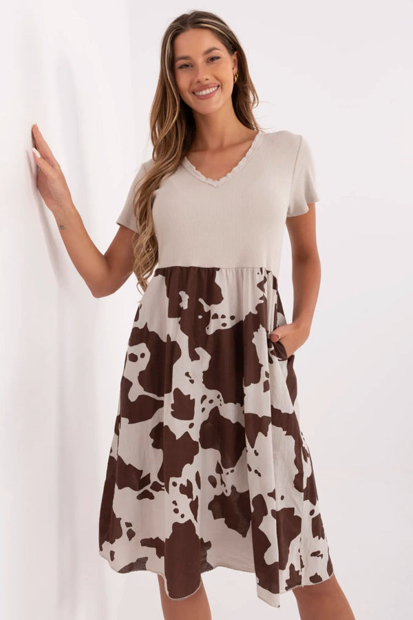 Robe femme Italy Moda De Jour De — beige
