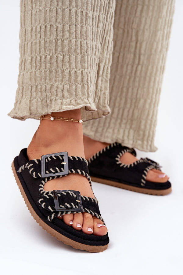 Sandales femme Step in style Clacquettes Clacquettes — noir