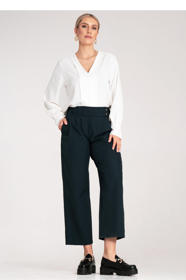 Chaussures à talons femme Figl Pantalon Pantalon — bleu marine