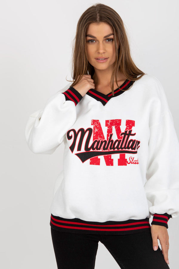 T-shirt femme Ex Moda Sweatshirt Sweatshirt — blanc