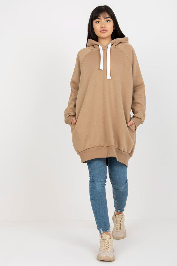 T-shirt femme Ex Moda Sweatshirt Sweatshirt — beige