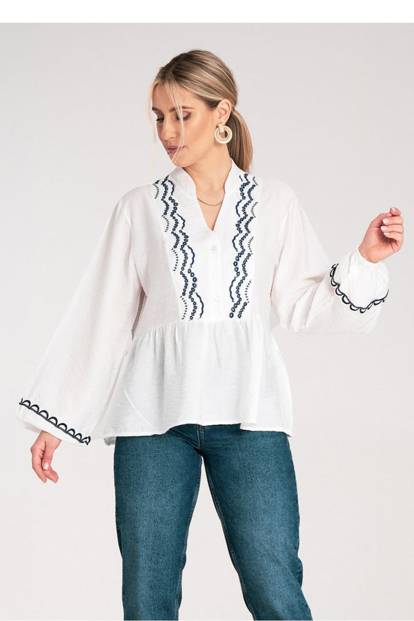 Blouse femme Figl Chemisier Chemisier — blanc