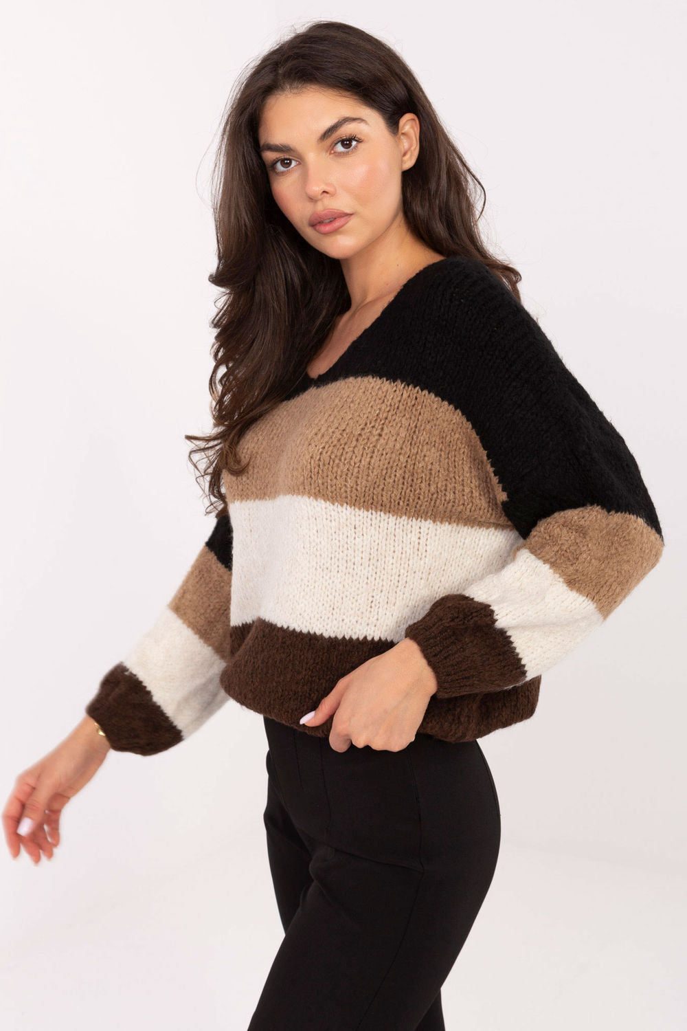 Pull femme Rue Paris Chandail Chandail — brun