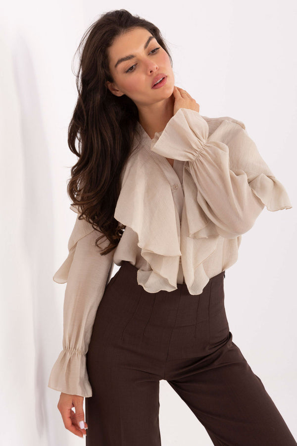 Blouse femme Rue Paris — beige