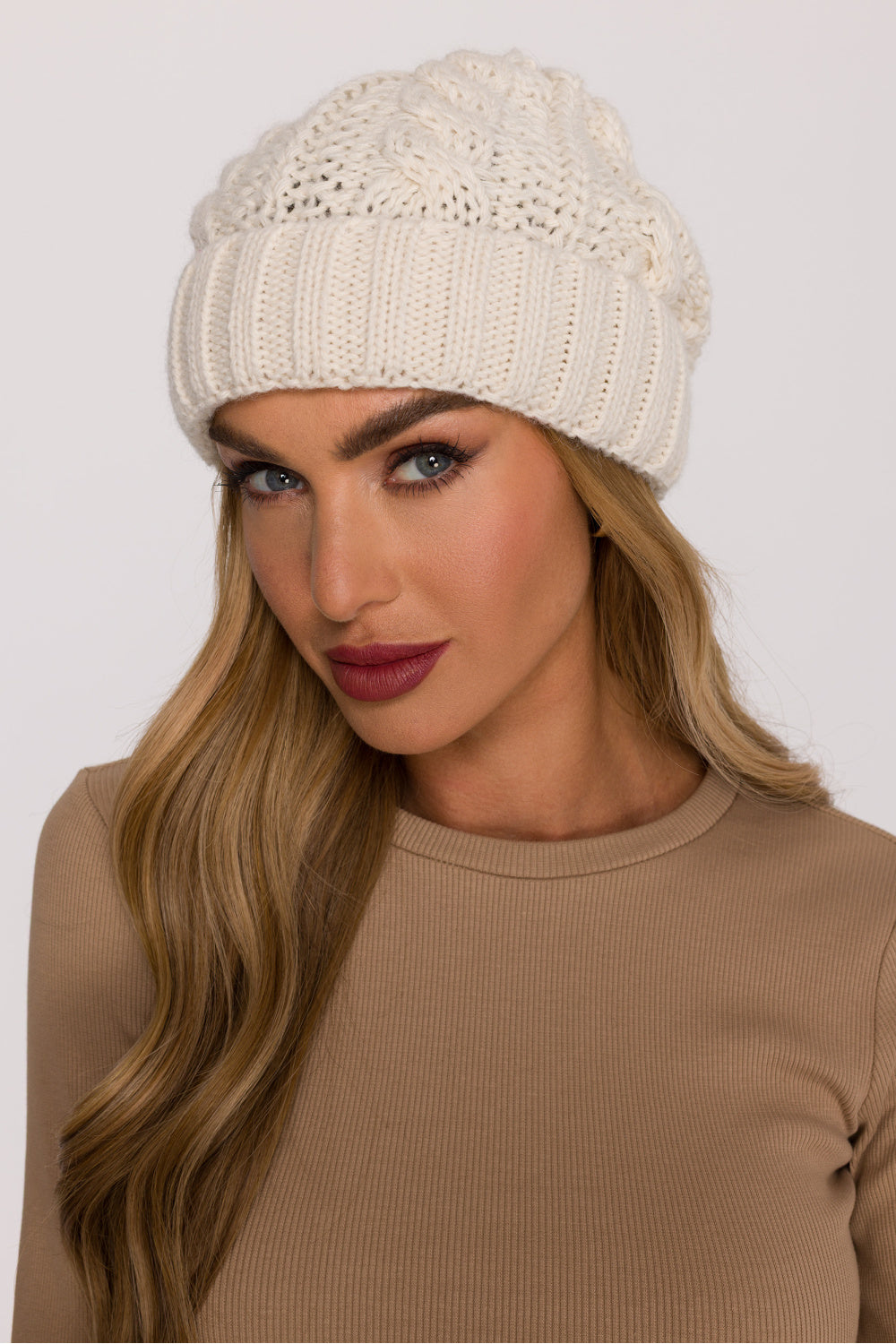 Bonnet femme Moe — beige