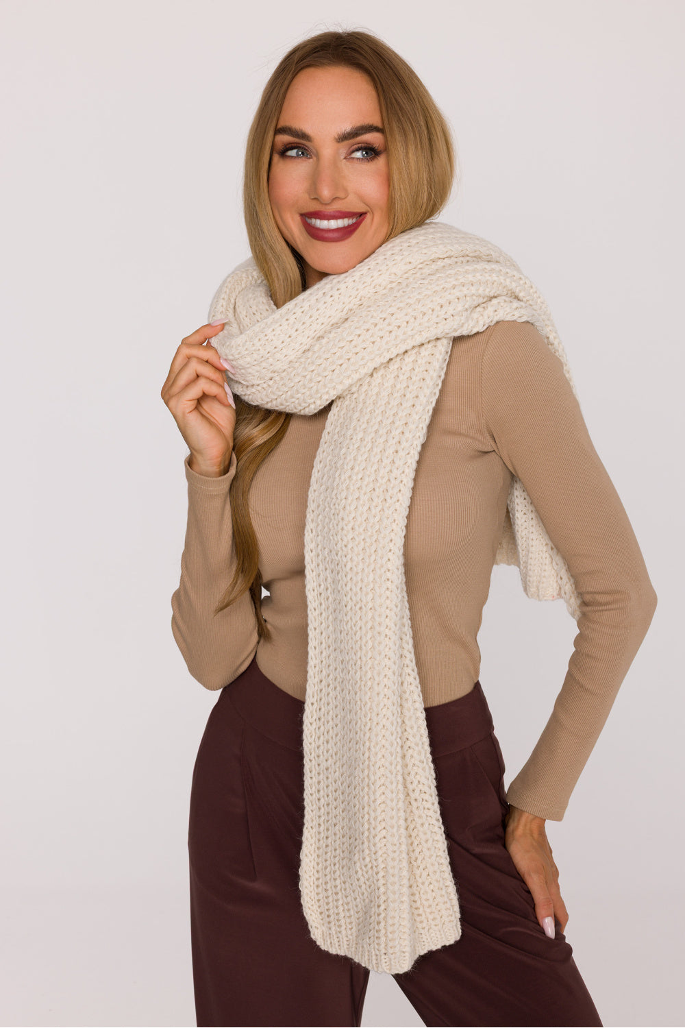 Châle femme Moe — beige