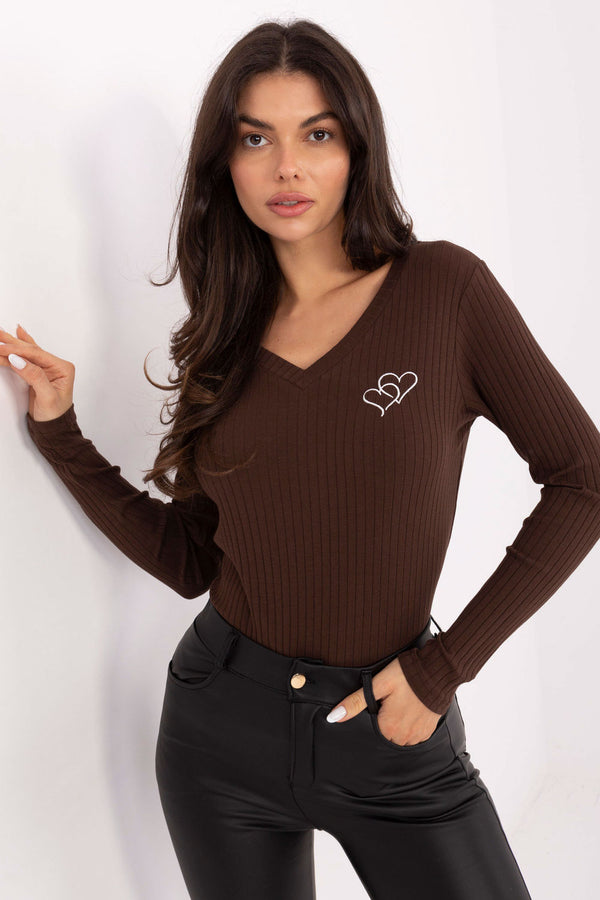 Blouse femme Rue Paris Chemisier Chemisier — brun