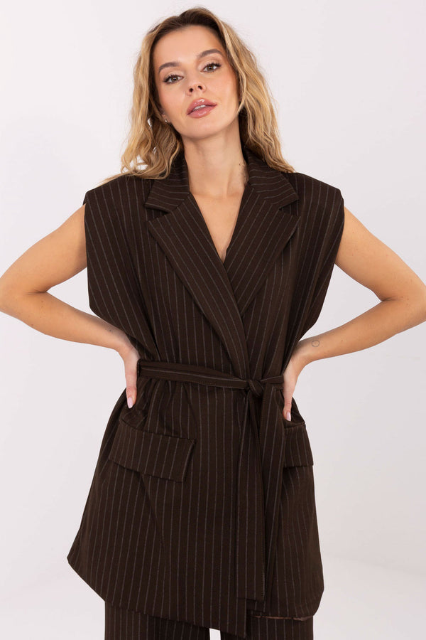 Gilet femme Rue Paris — brun