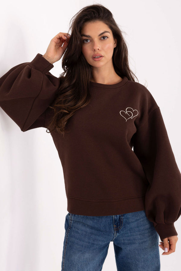 T-shirt femme Factory Price Sweatshirt Sweatshirt — brun
