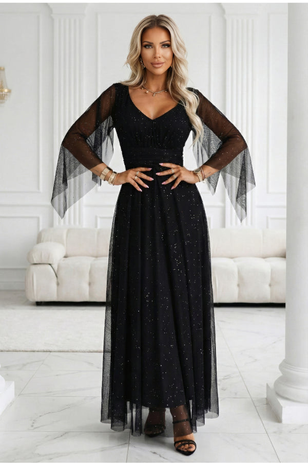 Robe femme Numoco Longue Longue — noir