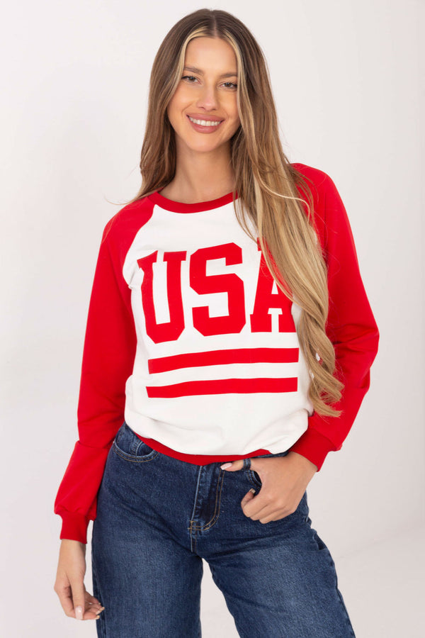 T-shirt femme Rue Paris Sweatshirt Sweatshirt — rouge