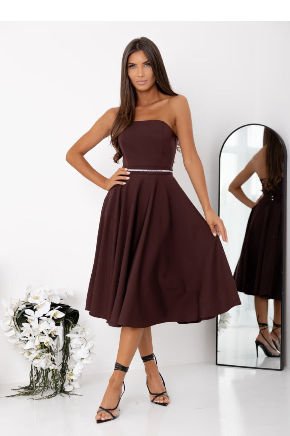 Robe femme With You De Soirée De — brun